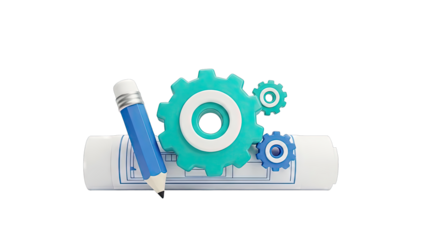 Blueprint, Gears, and Pencil: Engineering Concept