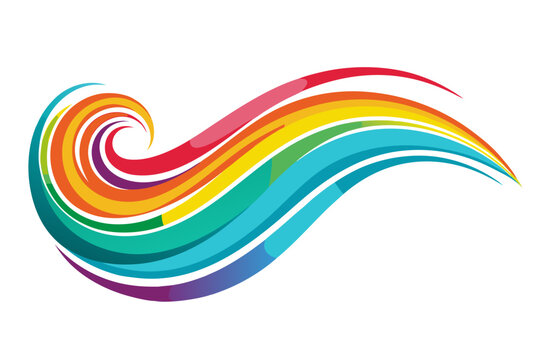 Abstract rainbow background