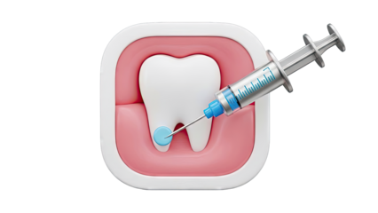 Tooth Injection: Dental Procedure Illustration