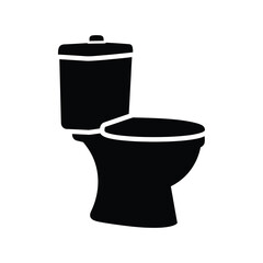a simple black and white illustration depicts a standard toilet focusing on its shape and form offering a minimalist view