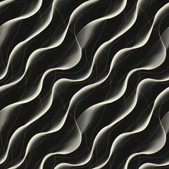 Wavy lines seamless pattern, fluid curves, modern minimal designe