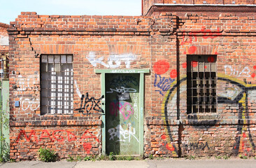 Old Industrial Ruin in Leipzig-Plagwitz, Germany
