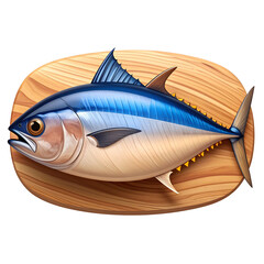 fish on a wooden board