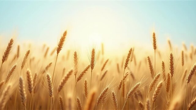 A wheat field border 
