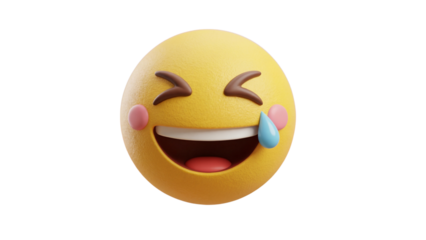 Laughing emoji with tears of joy