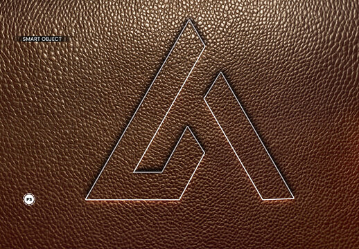 Leather Pressed Text Effect
