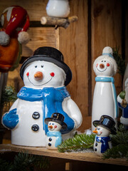 Ceramic Christmas figurines from German Christmas markets