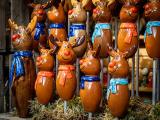 Ceramic Christmas figurines from German Christmas markets