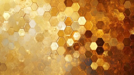 Honeycomb Gold Texture