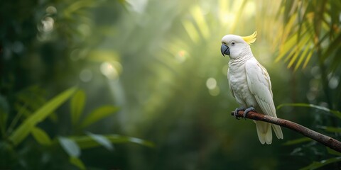 Close-up of a sulphur crested cockatoo highlighting its feather textures, bird safety awareness day
