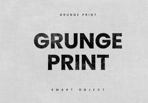 Grunge  Print Photo Effect
