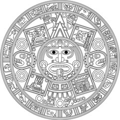 Naklejka premium Mexican mayanculture