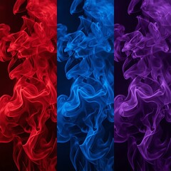 abstract colorful smoke