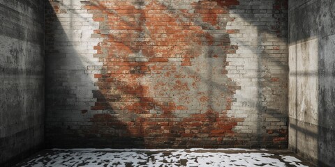 Old grunge wall surface used as a background for text and layout design, texture preservation