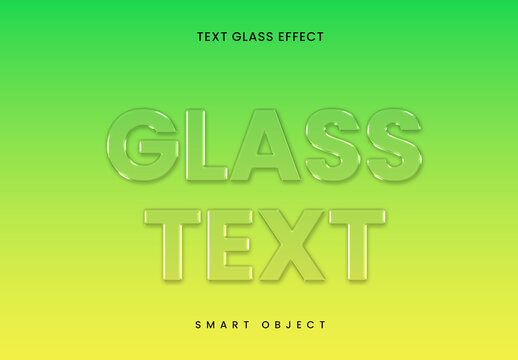 Glass Text Effect