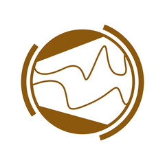 minimalist letter o design illustration