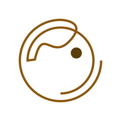 minimalist letter o design illustration