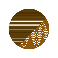 minimalist letter o design illustration