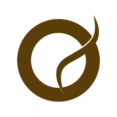 minimalist letter o design illustration