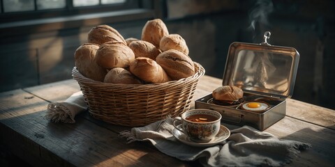 Sliced bread with a butter knife on a wooden surface, focusing on bread freshness, International Food Preservation Day