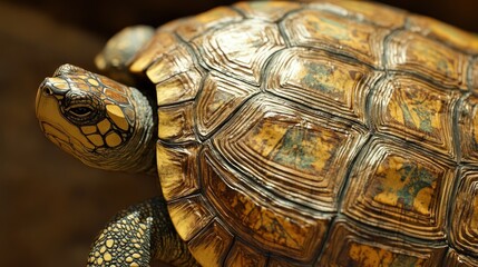 Naklejka premium Close-up Turtle Shell Detail