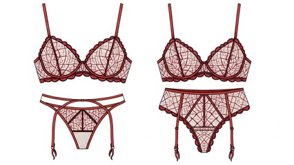 Red Lingerie Sets for Intimate Occasions.