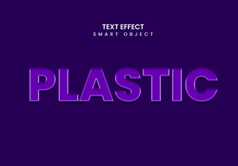 Glossy Plastic Text Effect