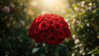 A floral roses backdrop serving as UI background for a nature-inspired interface, Earth Day