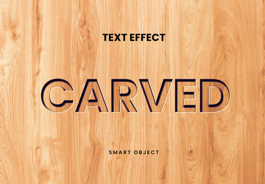 Carved Text Effect