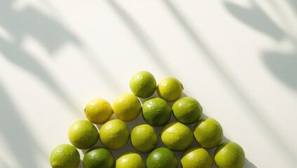 Local market fresh lime fruit, prepared for use in refreshing summer drinks, highlighting natural ingredients and acidity.