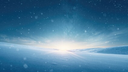 Illustration of a snow-covered sky with layered clouds creating a cold weather setting, World Snow Day