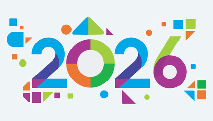 Abstract colorful background with numbers and circles design for business and education concept