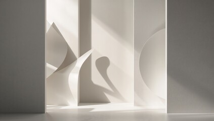 Shadowed minimalist overlay pattern enhances visual hierarchy in digital interface backgrounds