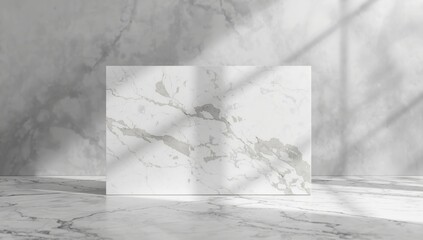 White marble with subtle veins serving as a backdrop for text or graphic overlay, highlighting surface pattern details