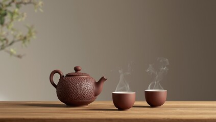 Zisha clay tea set for traditional brewing, highlighting craftsmanship and material