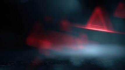 cyber security alert background with hacked system warning visuals