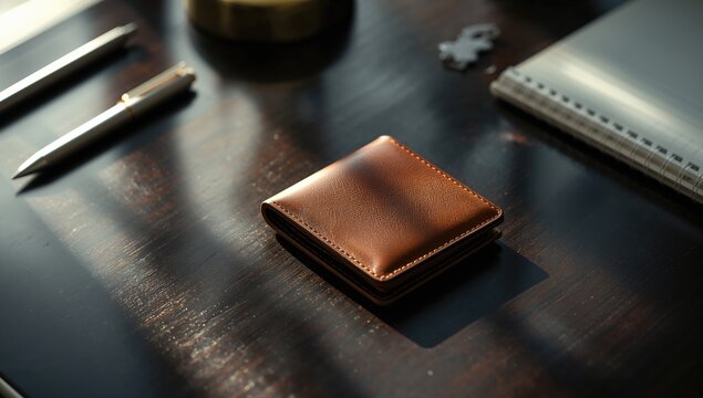 Brown leather mens wallet filled with cash, illustrating personal finance management, Financial Literacy Month