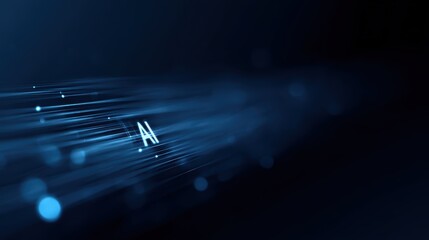 technology AI data analysis tool background with smart assistant