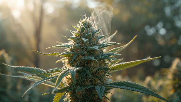 Indica strain named monster glue, emphasizing high resin content for concentrate extraction