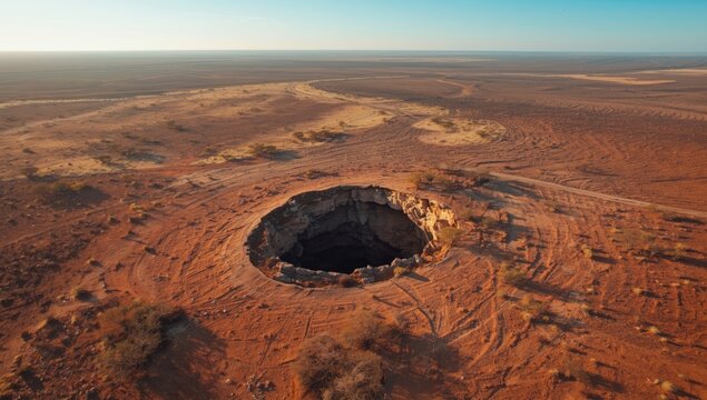 Underground caves amidst Australian native landscape, preservation concern