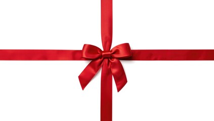 Isolated white ribbon on background, ideal for graphic design and decorative projects