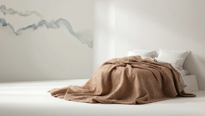 High-resolution display of bedspreads in an organized layout, serving as a background for interior design layouts, emphasizing fabric textures