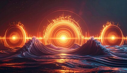 Abstract Energy Waves and Light Rings.