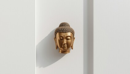 Bronze Buddha Statue head with Gold Plate, highlighting material durability and craftsmanship