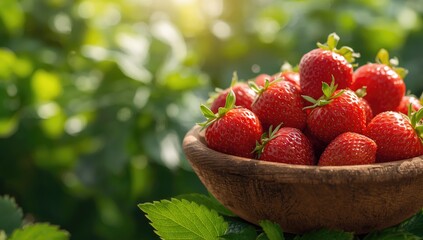 Fresh strawberries on a dish highlighting natural sweetness, World Strawberry Day