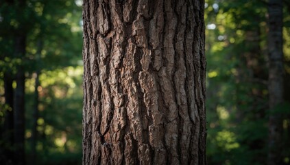 Obraz premium Detailed view of tree bark surface suitable for nature-themed UI backdrop, Earth Day