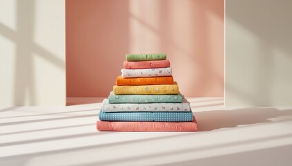 Collection of bedding sheets with diverse designs and materials, suitable for interior styling