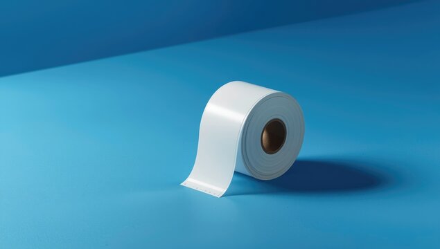 Self-adhesive labels on a white roll with thermal perforation for printing applications, manufacturing setup, World Label Day