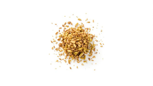 Fresh Krachai herbs isolated on a white backdrop, suitable for food preparation or presentation