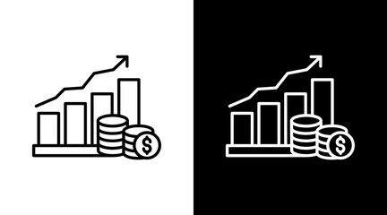 Fototapeta premium Financial Growth Icon